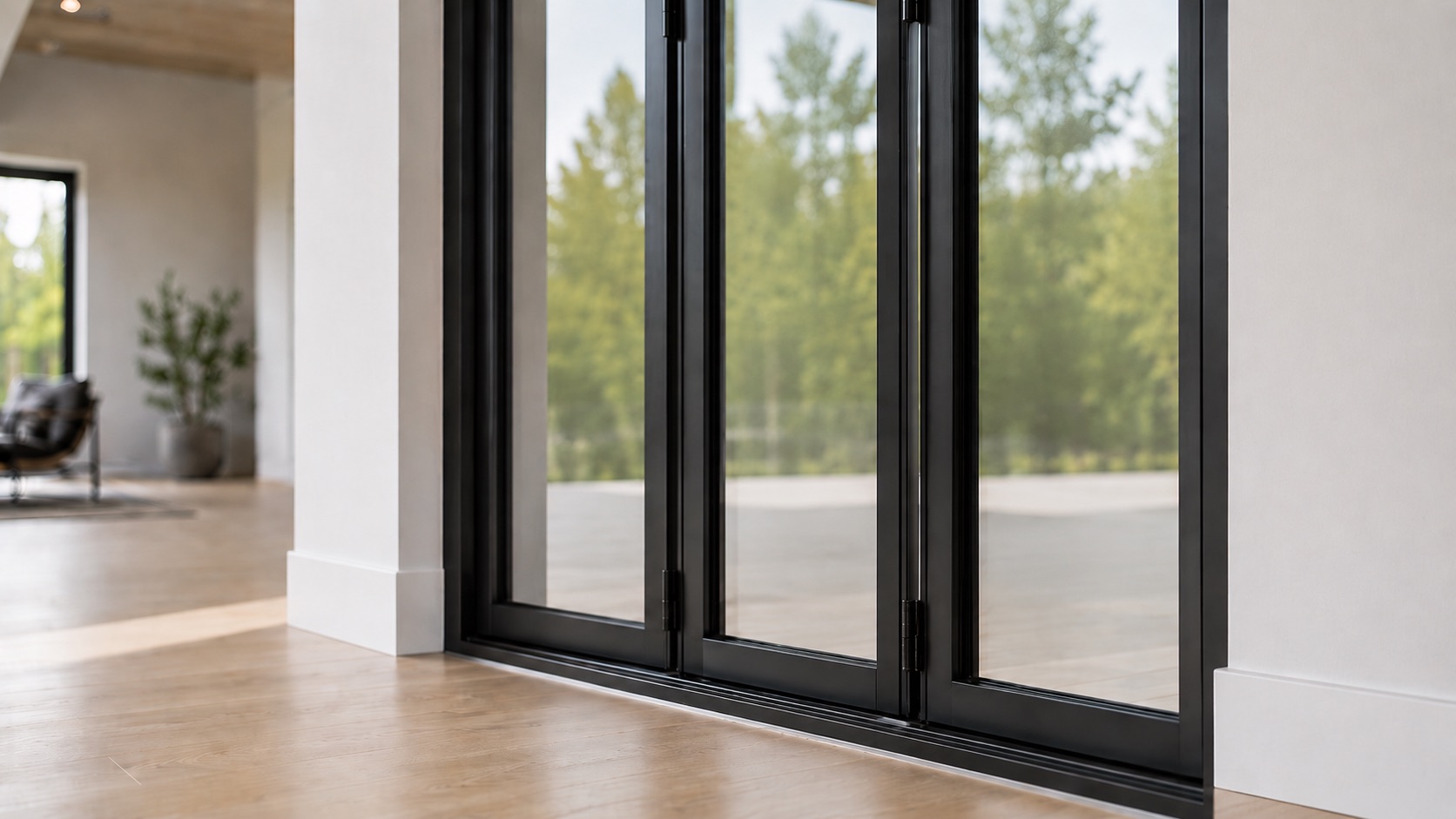 Glass sliding doors