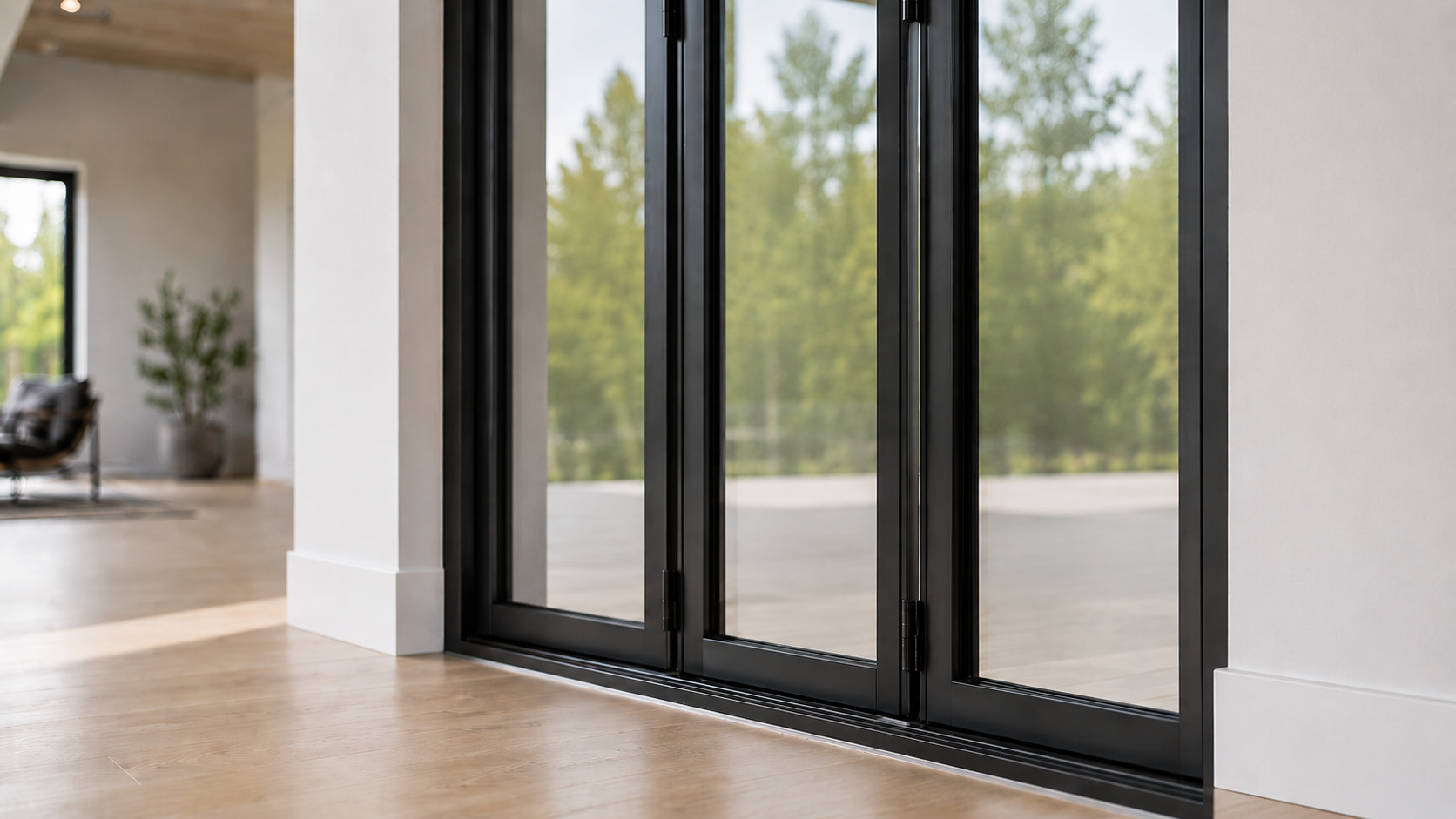 Glass sliding doors